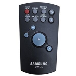 Samsung BRM-E1E Camcorder Remote‎ Control Black OEM Replacement Controller